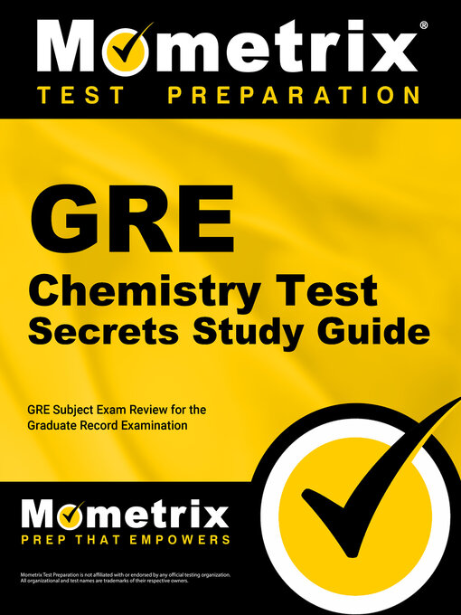 Cover image for GRE Chemistry Test Secrets Study Guide